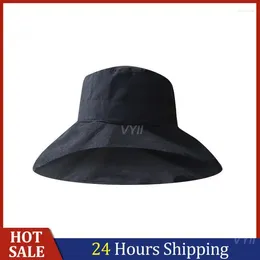 Berets Foldable Fashionable Durable Wide Brim Hat For Sun Protection Fisherman Accessories Test Pick