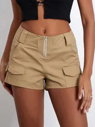 Women Low Rise Shorts Summer Vintage Short Pants Cargo per streetwear 240409