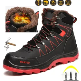 Boots Winter Safety Shoes Men Work Shoes Steel Toe Air Safety Boots Punctureproof Work Sneakers Breathable Shoes Zapatos De Seguridad