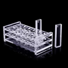 1pcs Quartz Cuvette con coperchio (2 mm)/quarzo cella/spettrofotometri senza colla