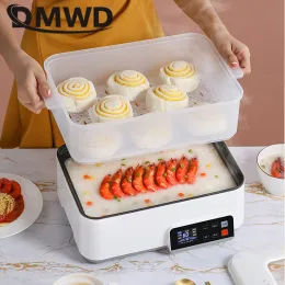 DMWD 전기 요리 기계 4L 프라이팬 국수 끓는 냄비 프라이팬 음식 증기선 아침 식사 제조업체 바베큐 도구 220V