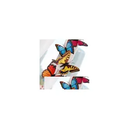 Магниты холодильника 6 см. Beautif Butterfly City Pins Свадебные сувениры 100 шт./Лоты доставки домашний сад декор DHVBQ