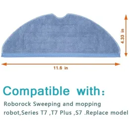 Mop Cloths for XiaoMi Robot Roborock S7/S70/S75/S7Max/S7MaxV T7S/T7S PLUS/G10 Mop Pad Rags XiaoMi Vacuum Cleaner Accessories