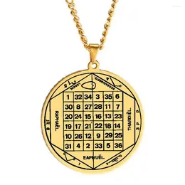 Pendant Necklaces HLSS389 The Pantacle Of Sun Mysterious Object Talisman Amulet Jewelry Laser Cut Stainless Steel Necklace