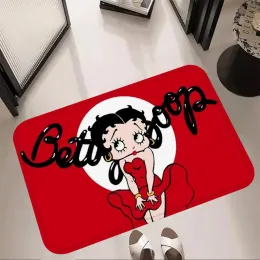 Nachtteppich B-Bettys Boops Anime Türmat Weiche Badematte Küche Flur Fußboden Fuß Teppich Auto Stiefel Teppich Haustier Matte Hochzeitsheimdekoration