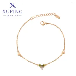 Link -Bänder Xuping Jewelrys hochwertiger Modedesigner eleganter Stil Frauen Goldfarbe Weihnachtswishgeschenke A00791654