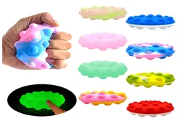 Crossborder fidget silicone toys 3D spherical rodent control pioneer flying saucer cake press bubble ball fingertip decompression9691657