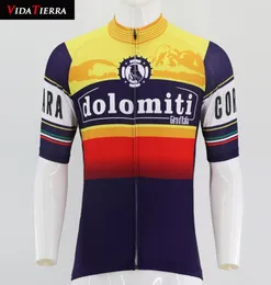 2019 Vidatierra Man Yellow Red Blue Cycling Jersey Pro Racing Team