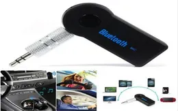 Universal 3,5mm Bluetooth Car Kit A2DP FM Wireless FM Aux O Music Receiver Adaptador de mãos de mãos com microfone para telefone mp37202056