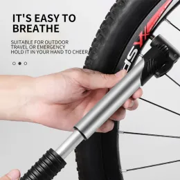 Inflador de bicicleta portátil Mini MTB Bike Pump Bomba de ar manual Scharder Presta Valve Basketball Football Equipment Bike Acessórios