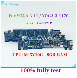 Płyta główna dla Lenovo Yoga 31170 Yoga 3 11 Laptopa płyta główna 5B20H33245 Aizy0 Lab921p Placika z M5Y10C CPU 8GBram 100% Zastosowano