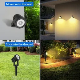 최신 3000K/6000K/RGB LED LIGHT Light Outdoor Solar Spotlight Solar Garden Light Outdoor IP65 방수 잔디밭 램프 벽 라이트