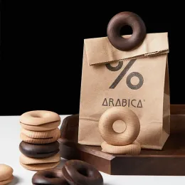 2pcs Bolsa de armazenamento de madeira clipes de donut selagem de alimentos com alimentos selador lanche Ferramenta de cozinha de comida fresca para lanches biscoitos