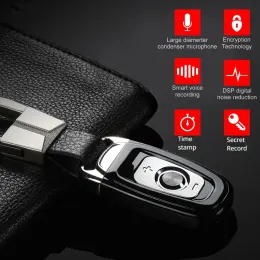 Recorder Car Key Mini Voice Recorder Intelligente Rauschreduktion Micro Audio Digital Professional Flash Drive Tragbares geheimer Diktaphon