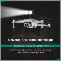Drönare drone universal uggla drone searchlight ljus ljus svag ljus strobe sos expansionssats fylld ljus blixt för drone tillbehör