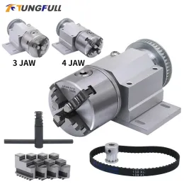 3 Jaw Chuck 100mm 80mm 4 Jaw Chuck for Mini CNC Router Woodwork Woodwork Laser Machine Axis Axis Machis