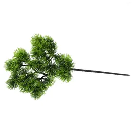 Decorative Flowers Pine Tree Branches Artificial Plastic Fall Christmas Decorations Greenery Flower Arrangement Leaves Wreath Leaf Plant