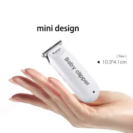 Kemei 1319 Electric Baby Hair Trimmer Portable Mini Kids Hair Cutting Machine Low Noise Hair Clipper Rechargeable Shaver Mute