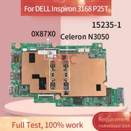 Moderkort CN0K2PTX 0K2PTX för Dell Inspiron P25T 3168 3162 Laptop Motherboard 152351 SR29H Celeron N3050 Notebook Mainboard testade