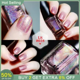 Polski błyszcząca fototerapia Hologograficzna odbicie UV Broken Diamond Nail Polish Semipermanent Lakier Lakier Lakier do paznokci