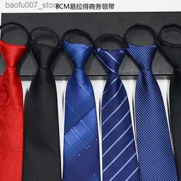 Шеяные галстуки легко вытащить повседневное галстук на молнии новое корейское профессиональное формальное платье удобное ленивое галстук