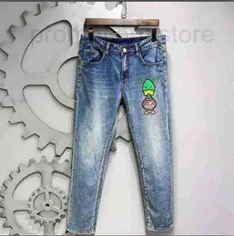 Herren Jeans Designer 2024 Elastischer, weicher, bequemer geschnittener Hosen mittel dünnem Material 0o22