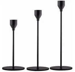 3 Pcsset Candle Holders Decorative Candlestick Holder for Wedding Dinning Party Metal Taper Candles Stand JK2009KD14820430