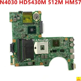 Placa -mãe CN0H38XD 0H38XD H38XD PARA DELL Inspiron N4030 Placa -mãe laptop 092592 com HD5430M 512M DDR3 HM57 100% testado