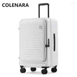 Valigie Colenara Rolling Suitcase ABS PC Apertura anteriore Apertura del laptop Case di imbarco da 28 pollici di carrello da 20 "24 bagagli in cabina