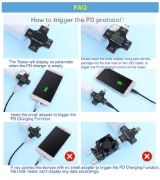 12 I 1 USB-testare DC Digital Voltmeter Current Voltage Type-C PD 6.5A Meter Amp Ammeter Detector Power Bank Charger Indicator