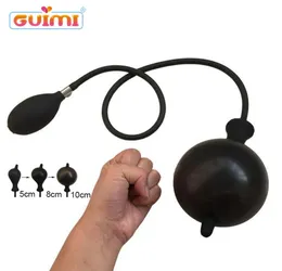 Guimi Silicone Sexy Sflable Pompa gonfiabile anale dilatatore anale Espansore tappo coda coda masturbatore giocattoli sessuali per adulti gay uomini y15684711