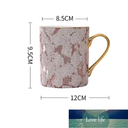 Классический европейский стиль креативная ins ceramic cup Golden Edge Milk Tea Tea кругла