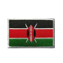 Afrika Flagge Hook Loop Patch Algerien Marokko Ägypten Nigeria Sticker Stoff Aufkleber Militärt taktischer Rucksackabzeichen Militär