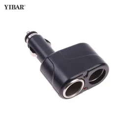 12V Dual Cigarette Lighter Sockets billaddare Splitter Lighter Splitter Cigar Lighter Double Dual Adapter Car Accessories