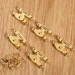 5PCS Mini biżuteria Dift Wino Box Drewniana obudowa Hasp Lock D szuflada