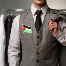 5-20st Palestine Flag Pin Lapel Badge Palestine National Day Palestine Flags Brooch Pins Badges Dekorera för kläder ryggsäck