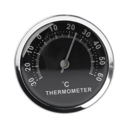 Мини -круглый 58 -миллиметровый автомобильный термометр с пастырной наклейкой аналоговый датчик температуры для автомобильных домов.