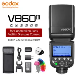 Mount Godox V860III V860IIIC 860IIIin V860IIIis Gn60 TTL HSS Speedlite Camera Flash dla Sony Nikon Canon Fuji Olympus Pentax Camera