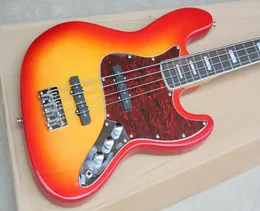 Factory Custom Sunburst Electric Bass Guitar med 4 strängar avdragna sköldpaddor pickguardrosewood fingerboardcan anpassas 5621790