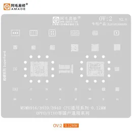 Amaoe BGA Reballing Stencil Mall för Oppo Vivo Huawei Xiaomi CPU SM7250 MT6855Z A11 A52 K3 Reno2 R17Pro U5x WELDED MESH