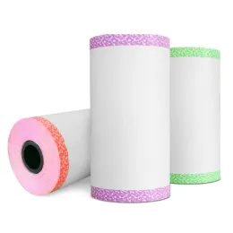 1 ~ 6pcs Multicolor Termal Paper Adesivo Etichetta Carta Carta Carta Carta Mini Stampanti Termici Sticker Rolling Clear