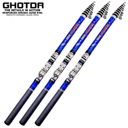 Super Hard Carbon Rock Fishing Rod 1.5M-3M Telescopic Fishing Rod 63g-170g Bait Trout Crucian Carp Outdoor Saltyfresh Water 240408