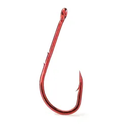 FTK Red Fishing Hooks Sea Barbed Fishing Lures Shank Beak Live Baitholder Carp Fishing Jig Worm Accesories Tackle