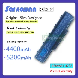 Batterier Sarkawnn 6Cells AS09A31 Laptop -batteri för ACER 5517/4332/4732Z/5332/5334/5516/5517/5532 Emachines E430 E525 E527 E625