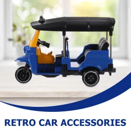 Тайская трехколесная модель модели игрушки Tuk Tuk Car Pigturine Детский автомобиль Model Model Desktop Cake Topper украшение день рождения