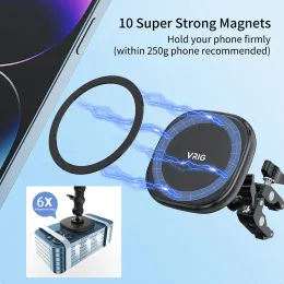 الملحقات VRIG MG01 حامل الهاتف المغناطيسي كاميرا مغناطيسية قوية للهاتف Magsafe لـ Mini 12/12 Pro/12 Pro Max Magnetic Phone حامل
