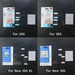 JCD 1SET TOP BOTTOM HD CLEAR LCD -skärmskyddsfilm för 2DS 3D NYA 3DS XL LL DS ITE NDS NDSL NDSI XL LL Protector Cover