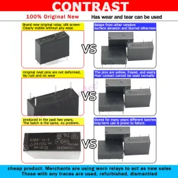 5Pcs HF3FF- 005 / 009 / 012 / 024-1HS 1HST JQC-3FF-5/9/12/24VDC -1ZS 1ZST(551) 4PIN 5PIN 10A Relay hf3ff-12V-1ZS JQC-3FF-24V-1HS