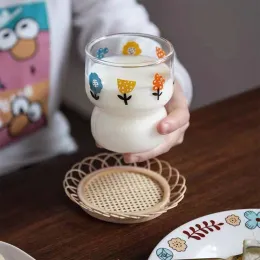 Bambu yuvarlak rattan depolama el dokuma tabak el yapımı coaster fincan tutucu pot pedi çay mat rattan dokuma fincan tutucu ahşap tepsi