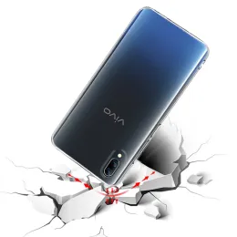 Vivo Y93 Y21 Y33S Y55 X70 X80 X90 PRO PLUS VIVO IQOO 11 10 9 Pro 소프트 백 커버를위한 초 슬림 투명 전화 케이스.